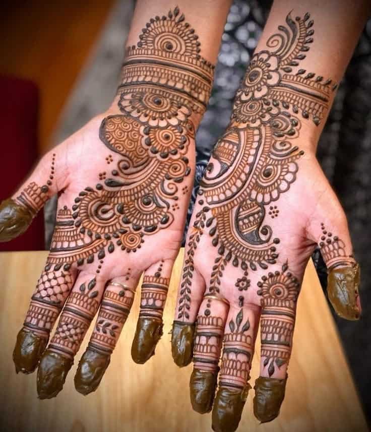 95+ Top Trending Stylish Front Hand Mehndi Designs for Fashion Lovers 10 Stylish Front Hand Mehndi Design