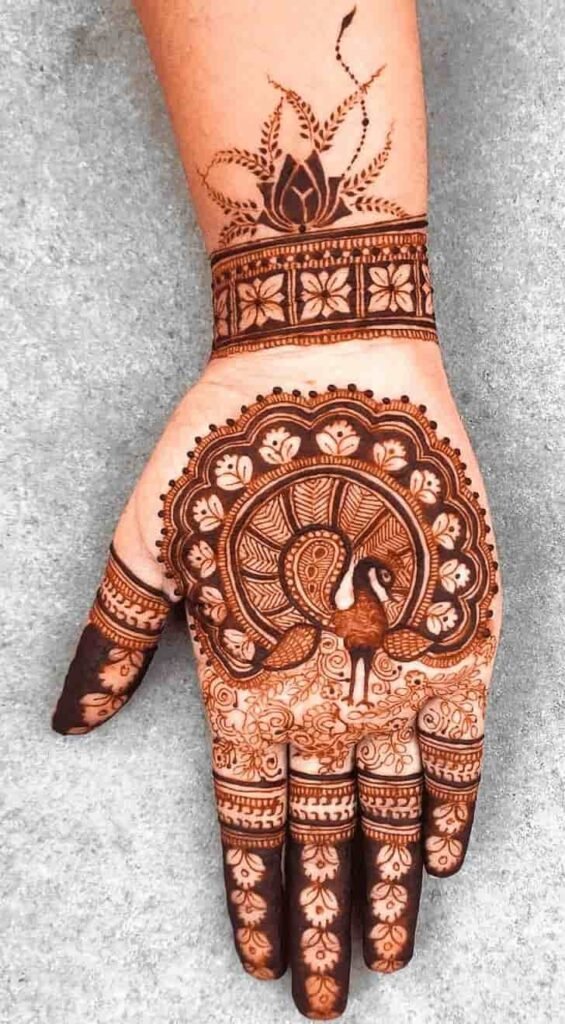 95+ Top Trending Stylish Front Hand Mehndi Designs for Fashion Lovers 28 Stylish Front Hand Mehndi Design