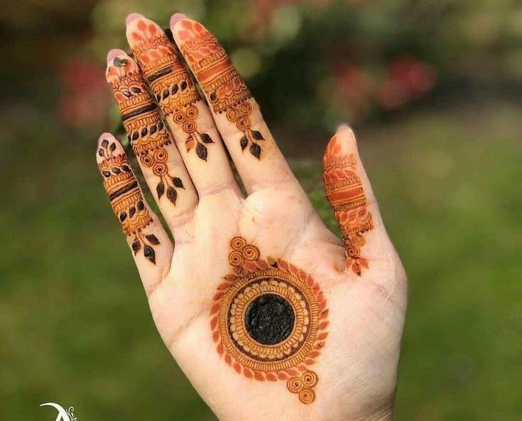95+ Top Trending Stylish Front Hand Mehndi Designs for Fashion Lovers 52 Mandala Mehndi Design Front Hand