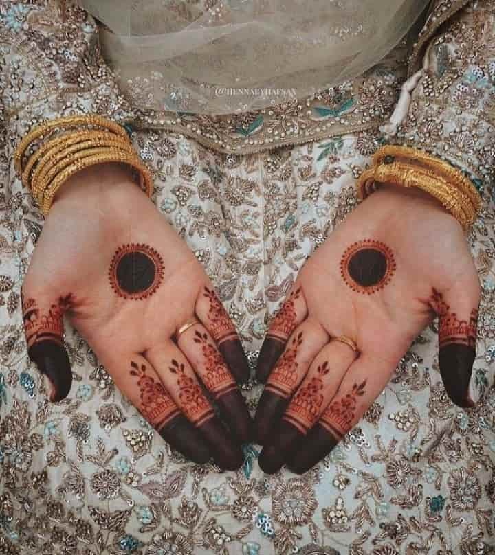 95+ Top Trending Stylish Front Hand Mehndi Designs for Fashion Lovers 54 Mandala Mehndi Design Front Hand