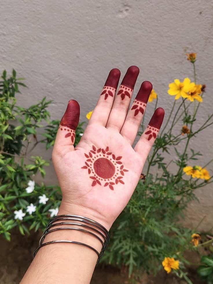 95+ Top Trending Stylish Front Hand Mehndi Designs for Fashion Lovers 56 Mandala Mehndi Design Front Hand