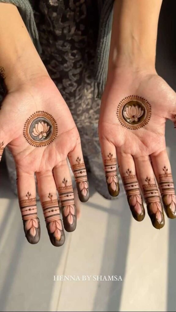 95+ Top Trending Stylish Front Hand Mehndi Designs for Fashion Lovers 58 Mandala Mehndi Design Front Hand