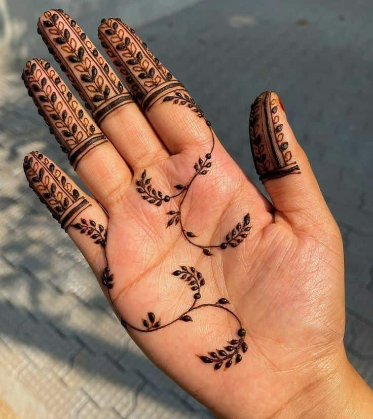 Top 60+ Front Finger Mehndi Design Trends of 2025 41 Front Finger Mehndi Design