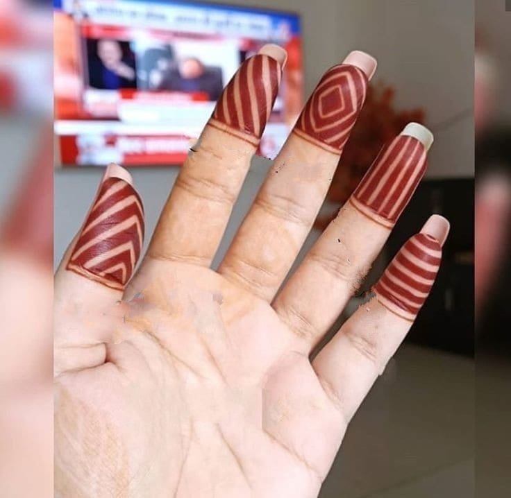 Top 60+ Front Finger Mehndi Design Trends of 2025 4 Front Finger Mehndi Design