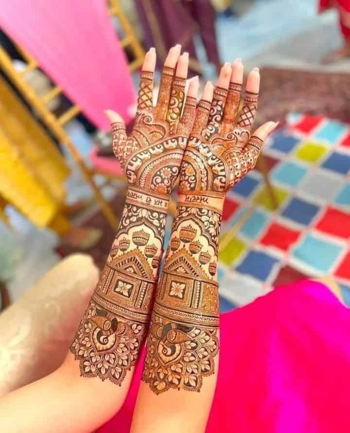 Top 50+ Modern Engagement Mehndi Designs Ideas 17 Modern Engagement Mehndi Designs Front Hand