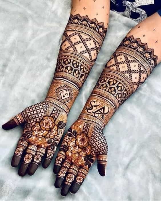 Top 50+ Modern Engagement Mehndi Designs Ideas 16 Modern Engagement Mehndi Designs Front Hand
