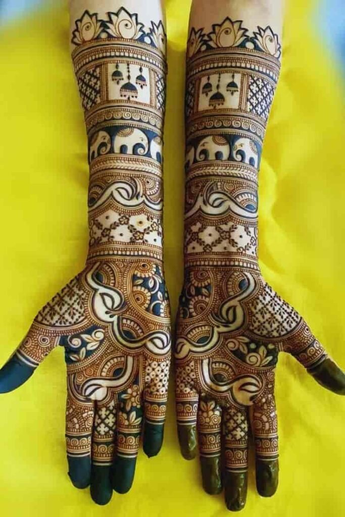 Top 50+ Modern Engagement Mehndi Designs Ideas 13 Modern Engagement Mehndi Designs Front Hand