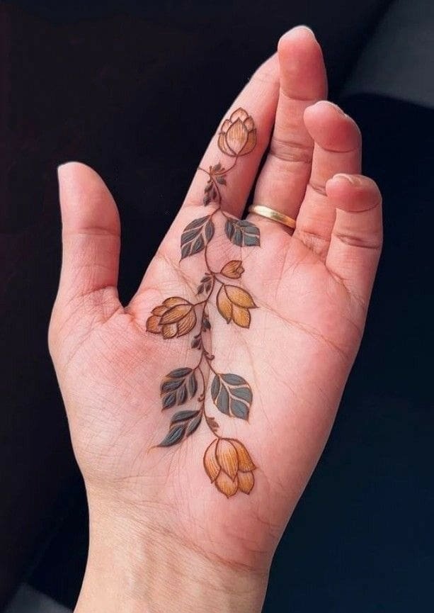 Latest Flower Mehndi Designs for Front Hands – Perfect for Any Occasion 9 1000143551 Flower Mehndi Designs