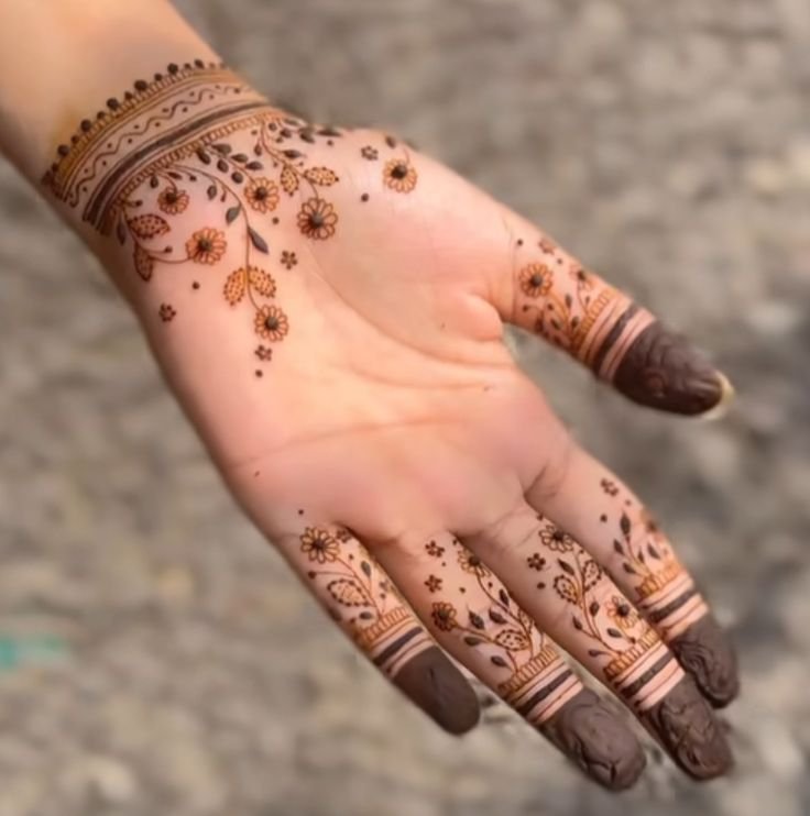 Latest Flower Mehndi Designs for Front Hands – Perfect for Any Occasion 23 1000143576 Flower Mehndi Designs