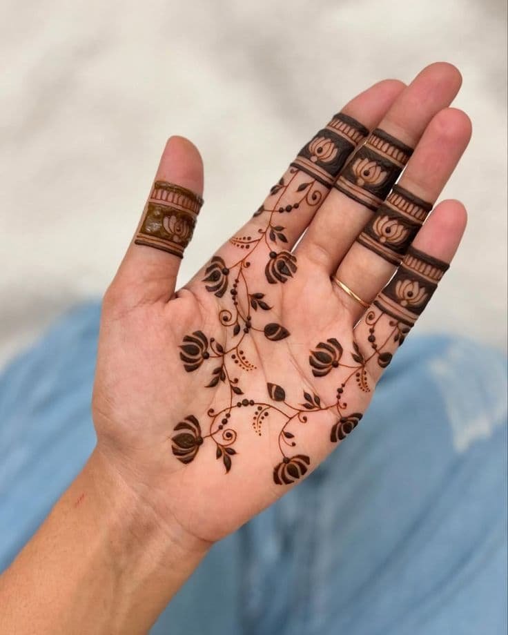 Latest Flower Mehndi Designs for Front Hands – Perfect for Any Occasion 22 1000143577 1 Flower Mehndi Designs