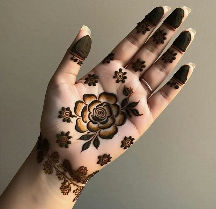 Latest Flower Mehndi Designs for Front Hands – Perfect for Any Occasion 60 1000143601 Flower Mehndi Designs