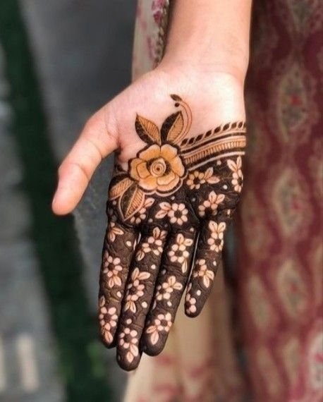 Latest Flower Mehndi Designs for Front Hands – Perfect for Any Occasion 33 1000143633 Flower Mehndi Designs