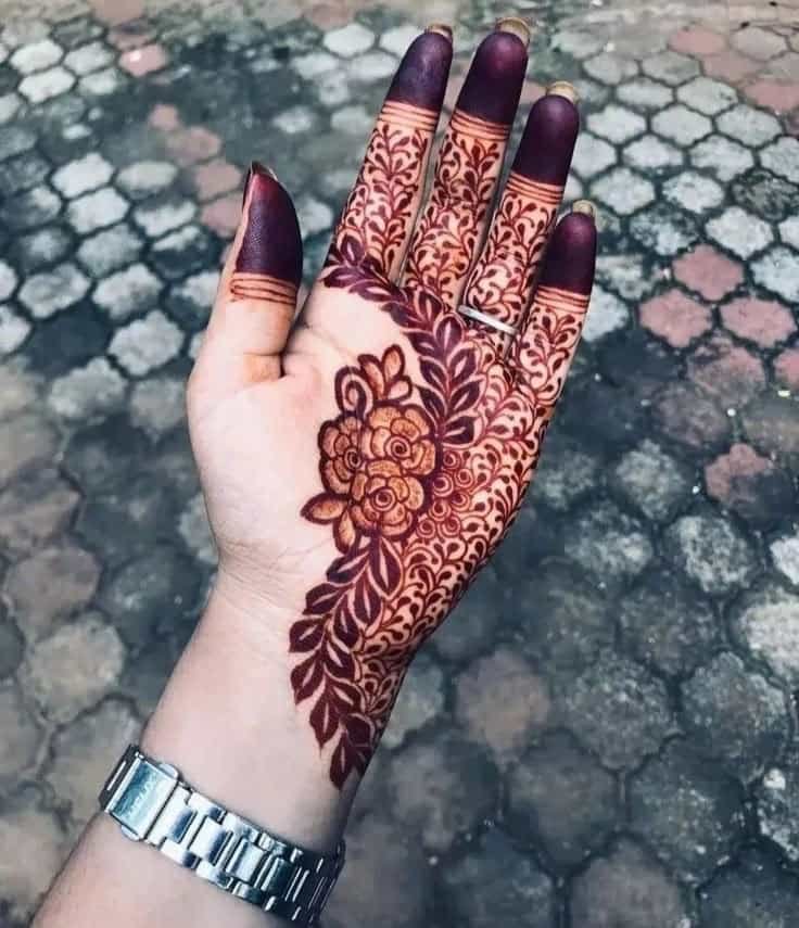 Latest Flower Mehndi Designs for Front Hands – Perfect for Any Occasion 31 1000143635 Flower Mehndi Designs