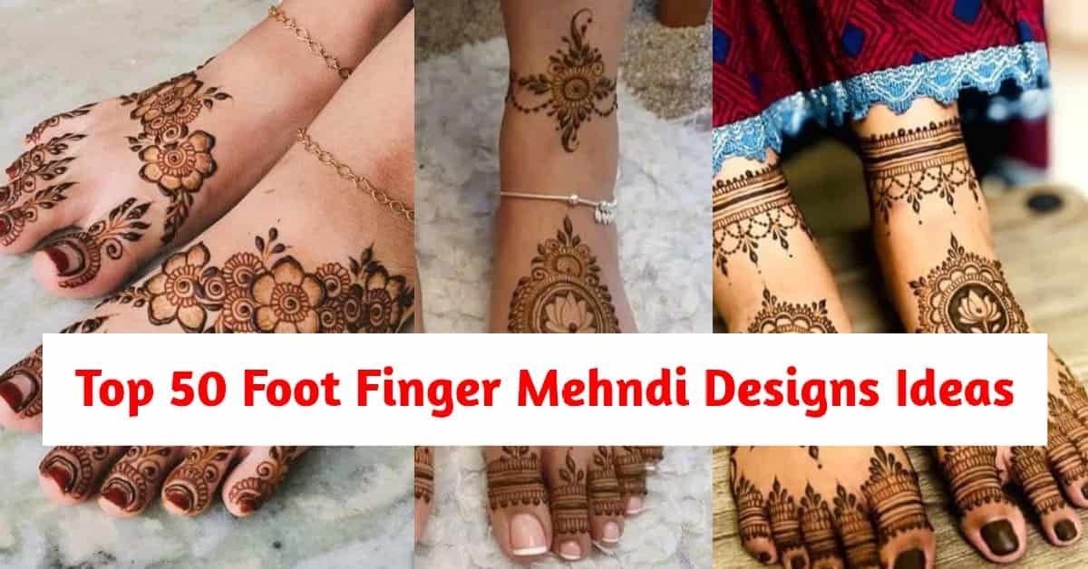 Foot Finger Mehndi Designs