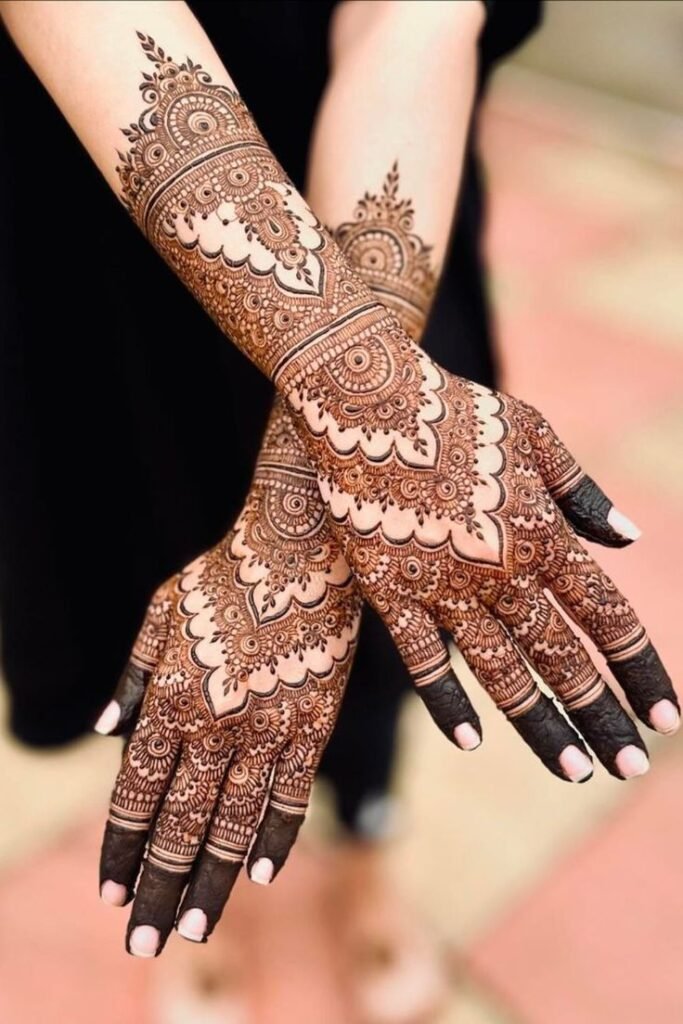 Top 25 Bridal Mehndi Designs for Full Hands – Latest Trends 2025 10 ffa08d616061552a806d9fc8850256f3 Bridal Mehndi Designs for Full Hands