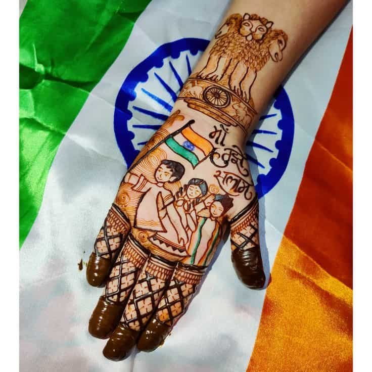 Trendy Independence Day Mehndi Designs for 15 August Celebrations 2 Independence Day Mehndi Designs