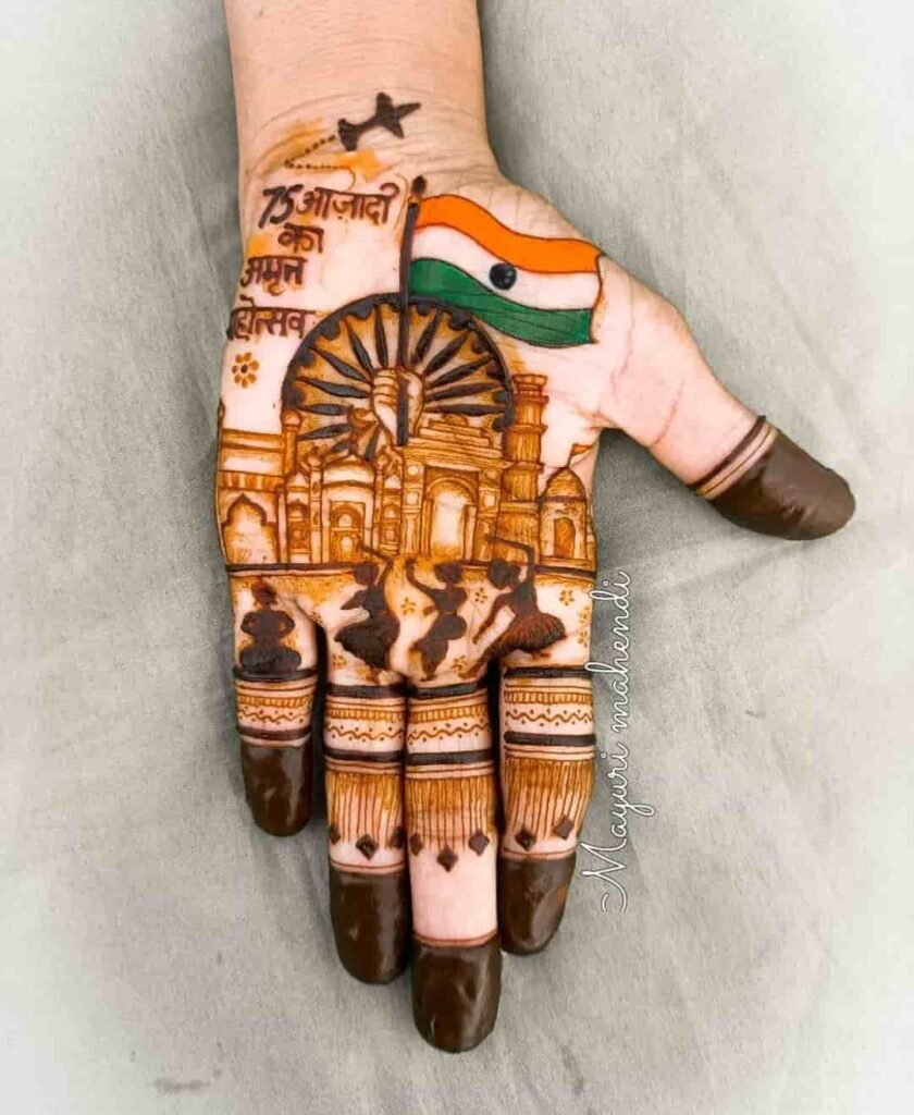 Trendy Independence Day Mehndi Designs for 15 August Celebrations 4 Independence Day Mehndi Designs