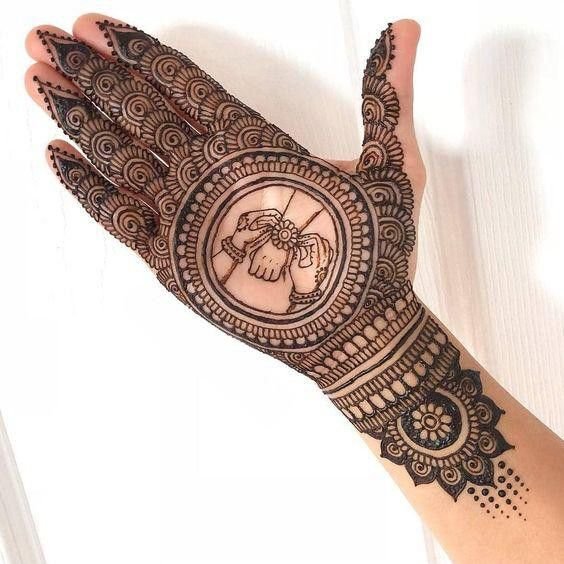 15+ Beautiful Raksha Bandhan Mehndi Designs for Front & Back Hand 3 Raksha Bandhan Mehndi Design