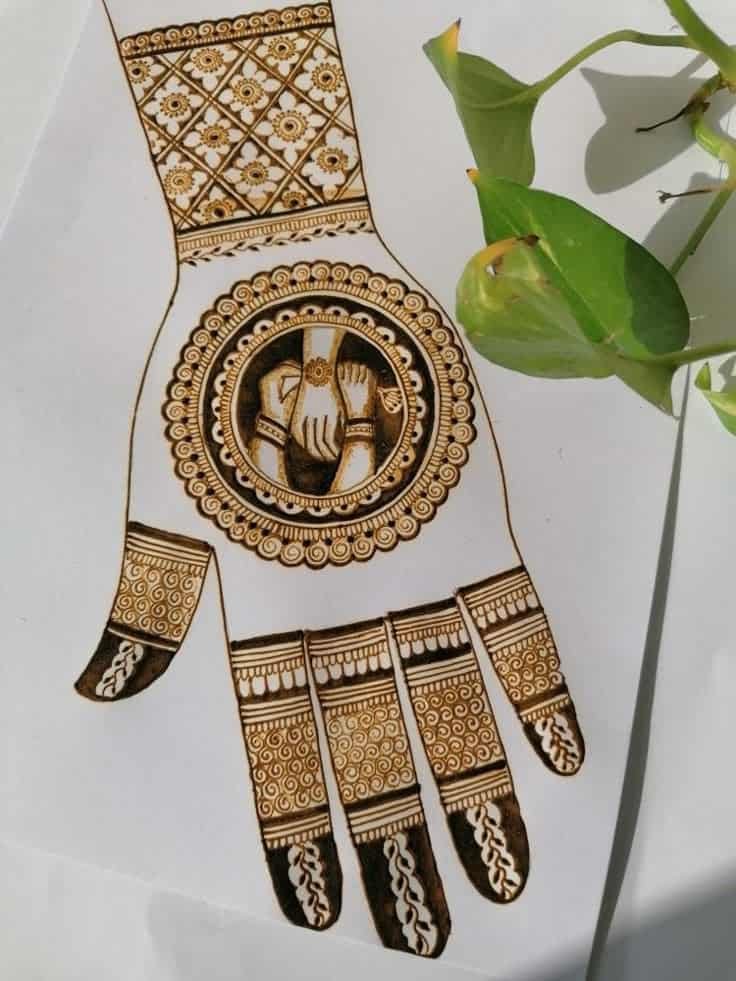 15+ Beautiful Raksha Bandhan Mehndi Designs for Front & Back Hand 4 Raksha Bandhan Mehndi Design